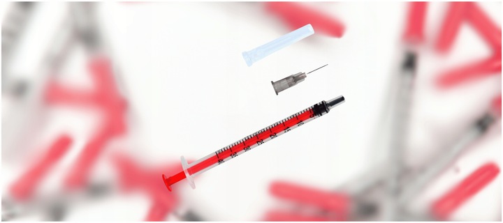 STRZYKAWKI INSULINOWE z igłą 1ml strzykawka U40 0,4mmx13mm 100szt Zarys