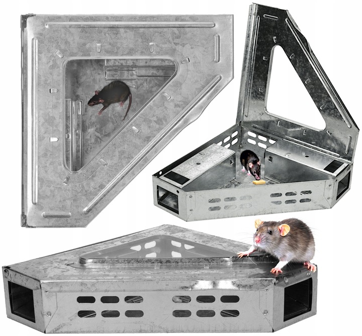 MYSZOŁAPKA ŻYWOŁAPKA PUŁAPKA NA MYSZY SZCZURY CHWYTACZ ODS2 WYTRZYMAŁA