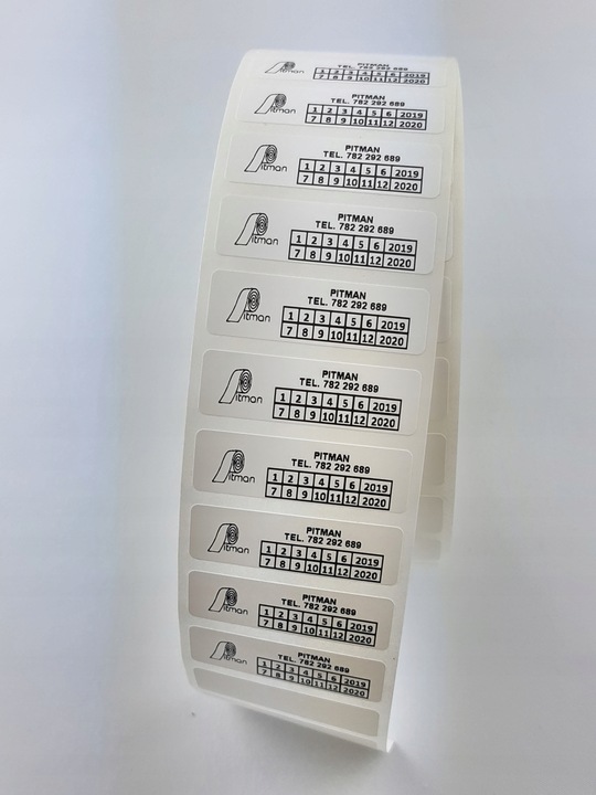 PLOMBA GWARANCYJNA KRUSZĄCA BIAŁA 40*12 mm 500 szt