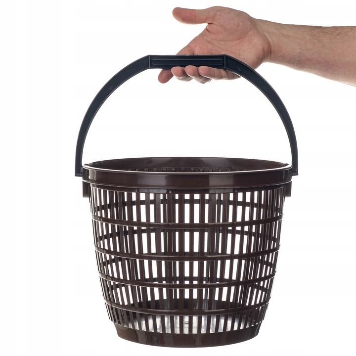 KOSZ KOSZYK NA GRZYBY ZIEMNIAKI WARZYWA OWOCE 12L DUŻY POJEMNIK UNIWERSALNY