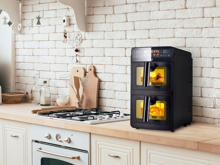 FRYTKOWNICA BEZTŁUSZCZOWA AIR FRYER IDEAL PODWÓJNA 10L DWUKOMOROWA