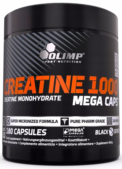 OLIMP CREATINE 1000 MEGA CAPS 180k KREATYNA MONOHYDRAT