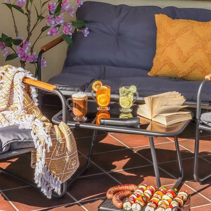 SZKLANKI do KAWY KUBEK z Uchem WYSOKIE Szklane Tadar Latte Mocha 6x300 ml