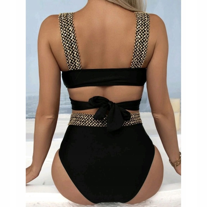 STYLOWY STRÓJ KĄPIELOWY BIKINI WYSOKI STAN