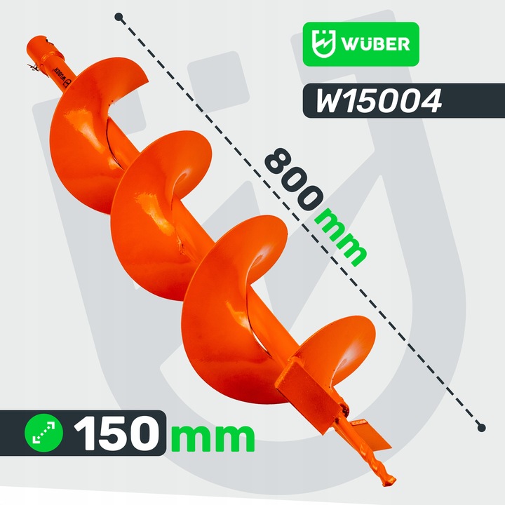 WIERTŁO DO ŚWIDRA ZIEMI WIERTNICY SPALINOWEJ ŚREDNICA 150 MM 15 CM