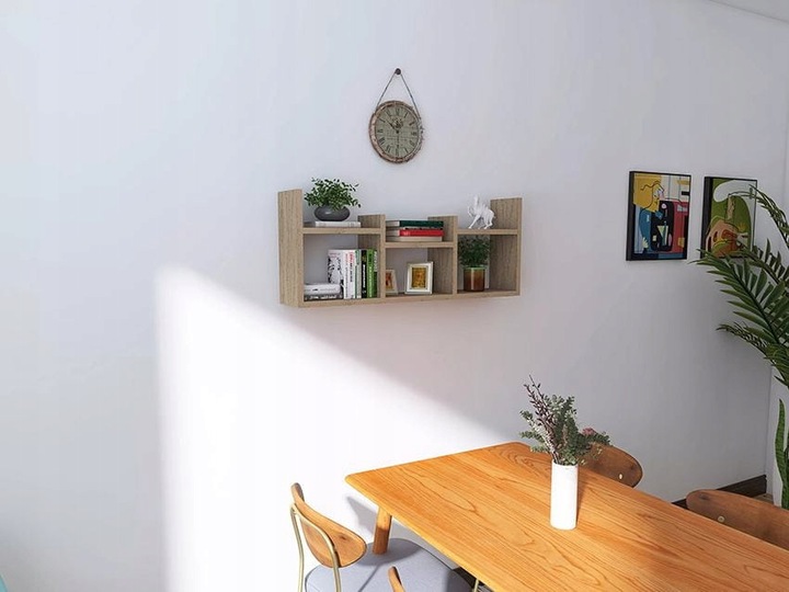 PÓŁKA WISZĄCA REGAŁ NA KSIĄŻKI KWIATY SZAFKA MEBLE DO SALONU LOFT