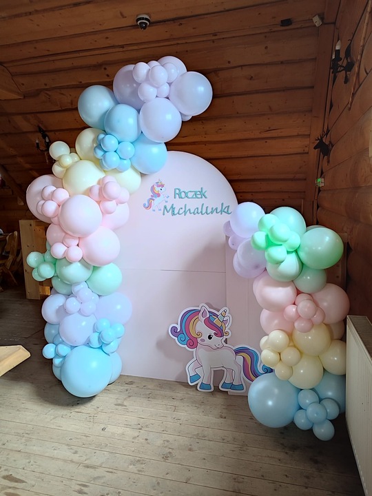 Balony Pastelowe Dekoracje Balonowe Urodzinowe Komunia Chrzest Błękit