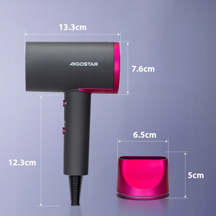 Suszarka do włosów 2200W Z JONIZACJĄ Zimny nawiew + Koncentrator