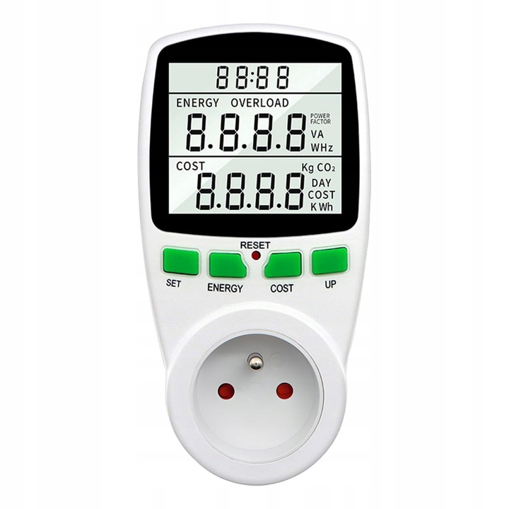 PRECYZYJNY MIERNIK LICZNIK ZUŻYCIA ENERGII POBORU PRĄDU WATOMIERZ
