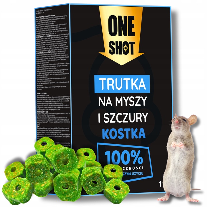 ONESHOT NA MYSZY SZCZURY KOSTKA trutka 1Kg BROMA