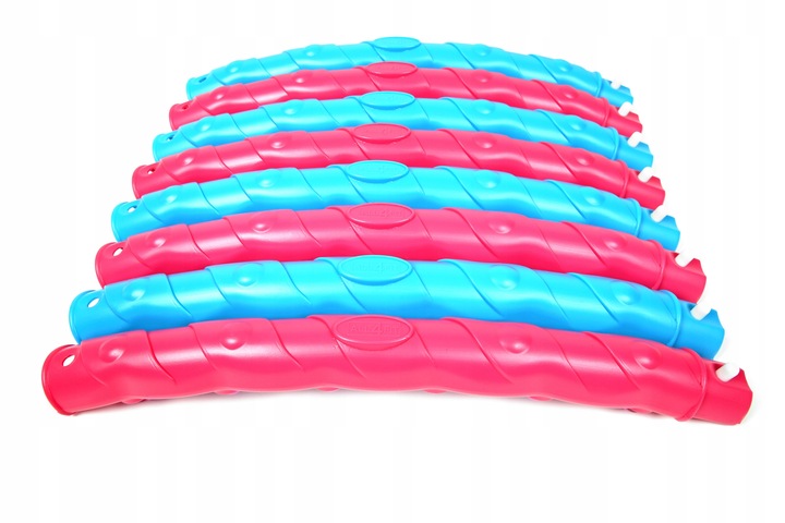 HULA HOP ODCHUDZAJĄCE Z WYPUSTKAMI OBCIĄŻNIKIEM KULKAMI SKŁADANE KOŁO 108cm