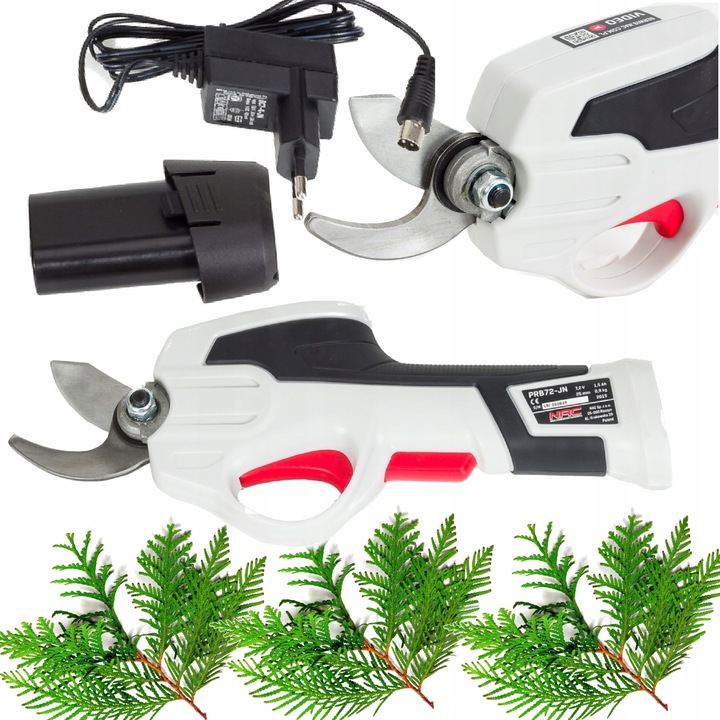 SEKATOR do gałęzi AKUMULATOROWY NAC 7,2V do 18 mm + AKU 1,5 Ah +