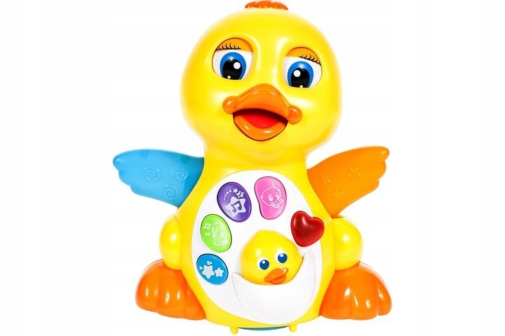 INTERAKTYWNA KACZUSZKA KACZKA GRA JEŹDZI MACHA SKRZYDEŁKAMI SERCE KWACZE