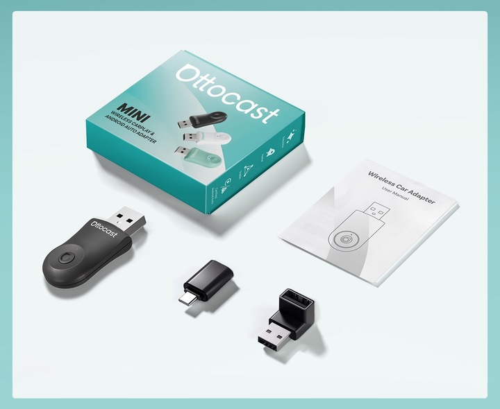 Ottocast Mini CA505-T – Adapter CarPlay & Android Auto Bezprzewodowy