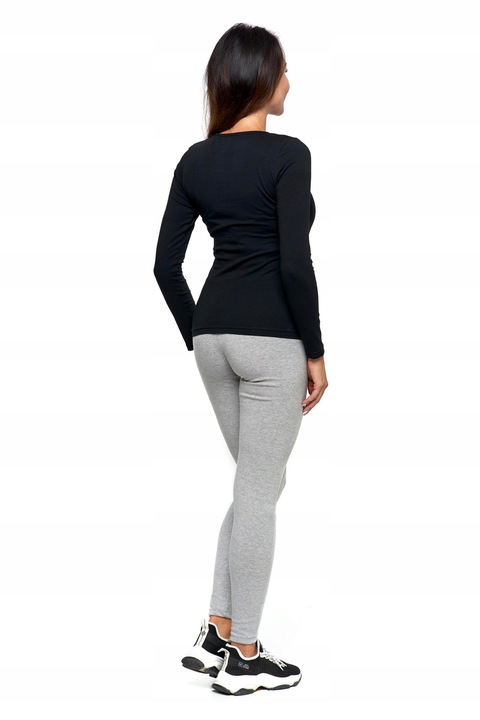 PODKOSZULKA DŁUGI RĘKAW Damska Dopasowana Koszulka Bawełna 2-PAK MORAJ XL