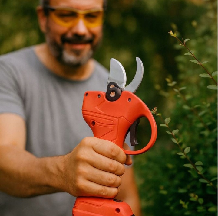 SEKATOR AKUMULATOROWY Ogrodowy Elektryczny Nożyce do Gałęzi Li-Ion 48V