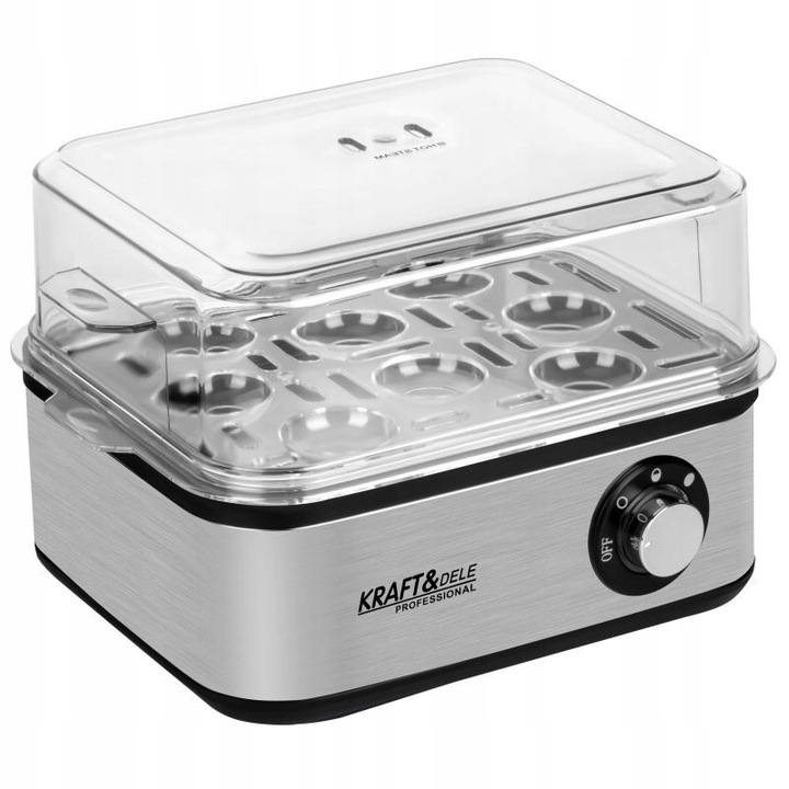 ELEKTRYCZNY JAJOWAR NA 8 JAJEK GOTOWANYCH 4 JAJKA SADZONE 500W