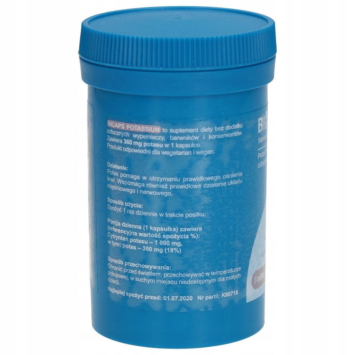 FORMEDS BICAPS POTASSIUM CYTRYNIAN POTASU 1000 MG