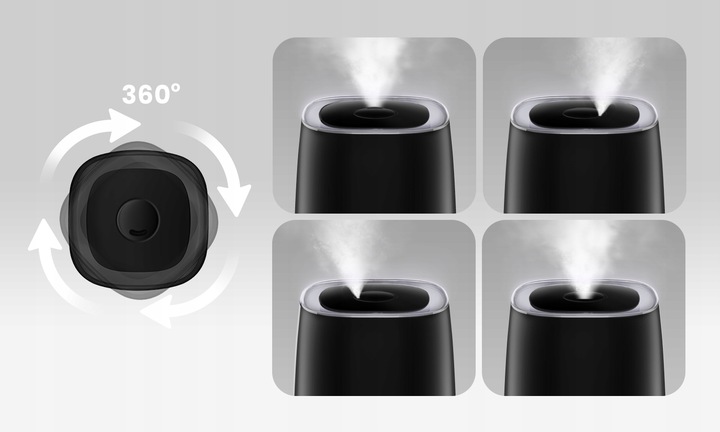 NAWILŻACZ POWIETRZA LAMPKA NOCNA AUTOMATYCZNY JONIZATOR DYFUZOR +