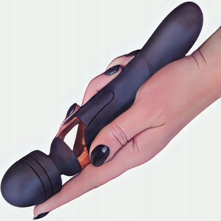 Wibrator Damski 2 Silniki Dwustronny Masażer Łechtaczki dla Pań Par USB