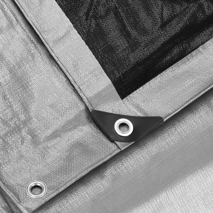 PLANDEKA PLANDEKI 3x5m SZARA WZMACNIANA 260G MOCNE OKRYCIE PŁACHTA