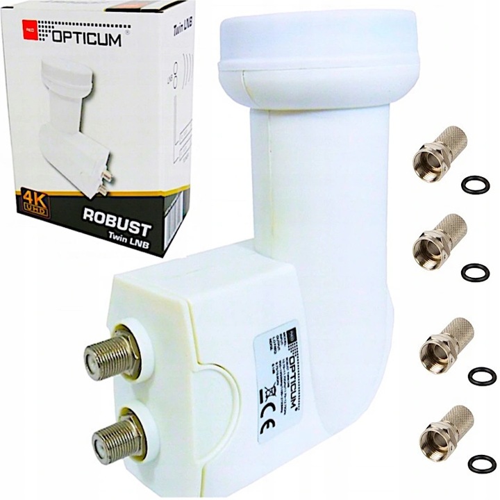 KONWERTER SATELITARNY Podwójny TWIN OPTICUM na dwa Satelity Full