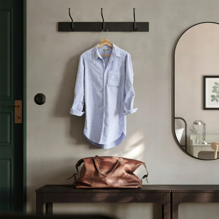 WIESZAK NA UBRANIA DREWNIANY NATURALNY DĄB IKEA BUMERANG 8 SZT.