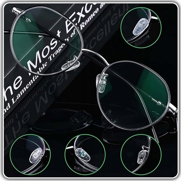 ZESTAW DO NAPRAWY OKULARÓW ŚRUBKI NOSKI SILIKONOWE 35 par nosków