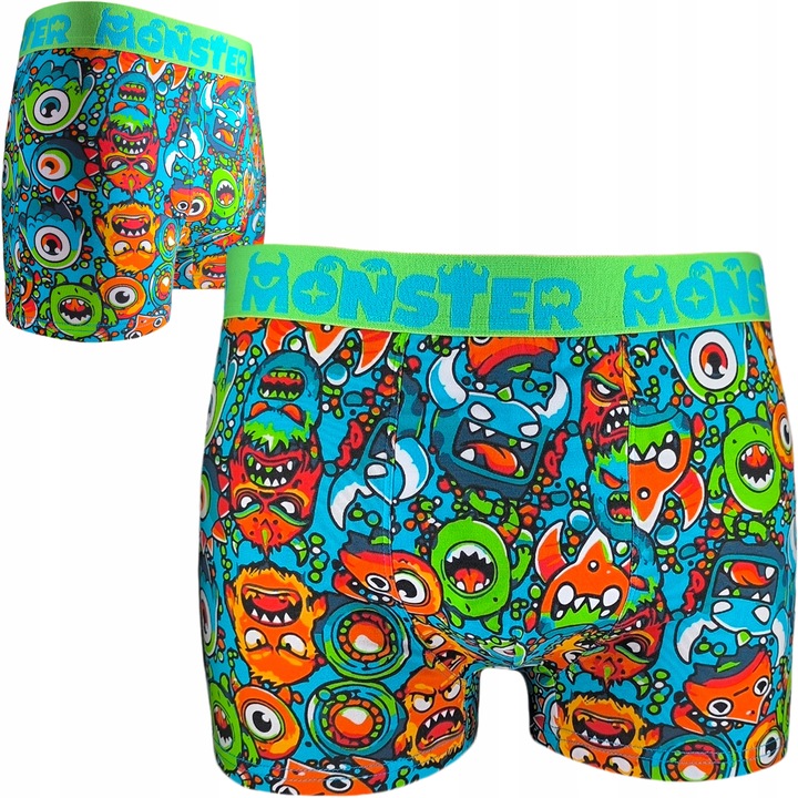 NETi Dopasowane Kolorowe Bokserki Męskie Bawełna-Modal z Szeroką Gumą 4-Pak