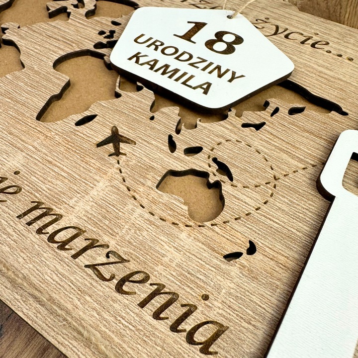 Pudełko na pieniądze Kartka PREZENT na 18 URODZINY dla chłopaka