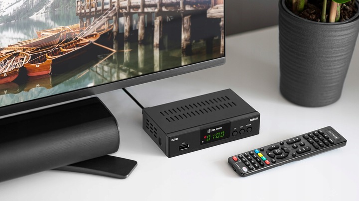 Tuner dekoder TV DVB-T2 H.265 HEVC USB Cabletech