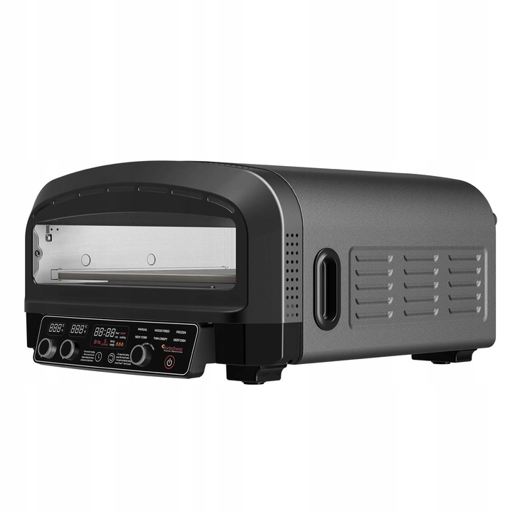 PIEC DO PIZZY ⌀37 MINI PIEKARNIK 450°C PIZZA 2200W ELEKTRONICZNE