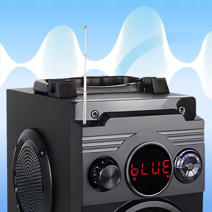 GŁOŚNIK BEZPRZEWODOWY BLUETOOTH PRZENOŚNY 800W MOBILNY Z RADIEM FM USB