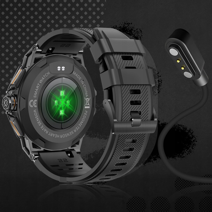 SMARTWATCH ZEGAREK MĘSKI MENU POLSKIE SPORT PULS ROZMOWY SMART WATCH AMOLED