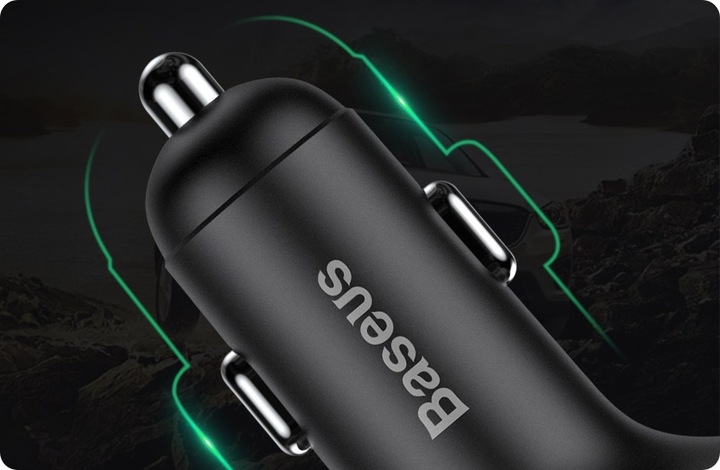 BASEUS TRANSMITER FM BLUETOOTH ŁADOWARKA SAMOCHODOWA MP3 2x USB SD/ TF 3.4A