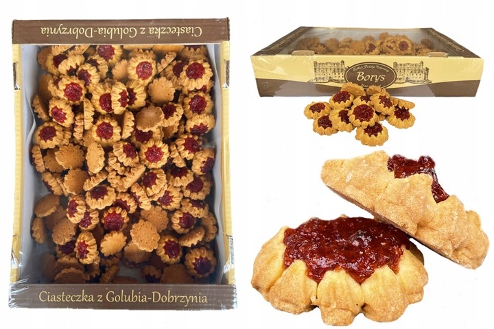 Ciastka Kruche ROZETKA z Marmoladą Rozetki PRL Borys 2kg