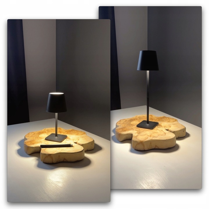 ELEGANCKA NOWOCZESNA BEZPRZEWODOWA LAMPKA NOCNA DOTYKOWA LED USB 3