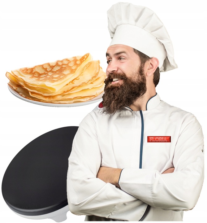 NALEŚNIKARKA ELEKTRYCZNA AUTOMATYCZNA CZARNA NON STICK 20CM 700W