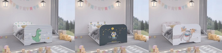 Łóżko MIKI dziecięce 140x70 + materac DUŻO wzorów!