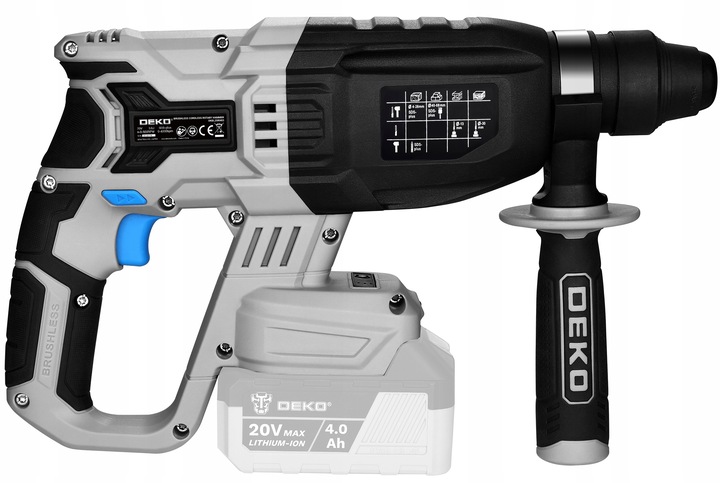 MŁOT UDAROWY MŁOTOWIERTARKA AKUMULATOROWA UDAROWA SDS+ WALIZKA 3J DEKO