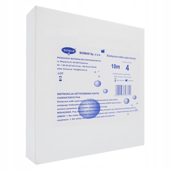 Elastyczna siatka opatrunkowa 10m – rozm. 4 (KOLANO, PODUDZIE ITP.)