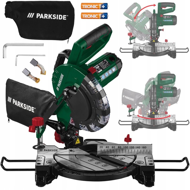 Pilarka ukosowa do drewna Z LASEREM do cięcia PARKSIDE PKS 1500 C4