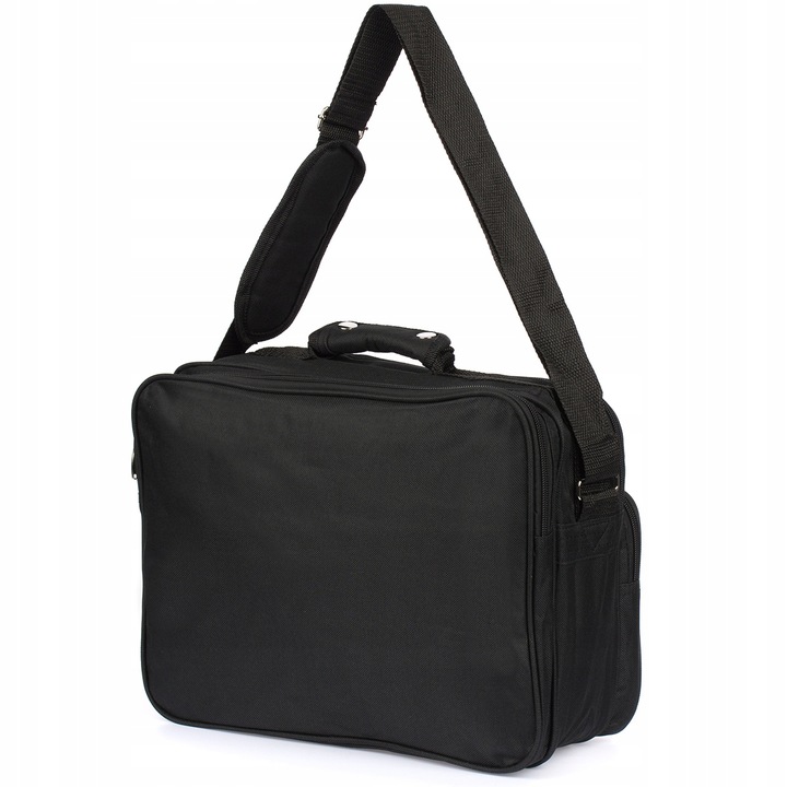 Męska torba do pracy A4 materiałowa pojemna lekka raportówka na dokumenty