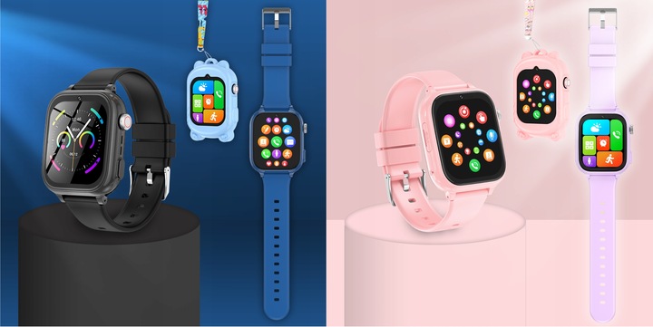 SMARTWATCH ZEGAREK DLA DZIECI 4G ROZMOWY SMS GRY ANDROID POLSKIE MENU GPS