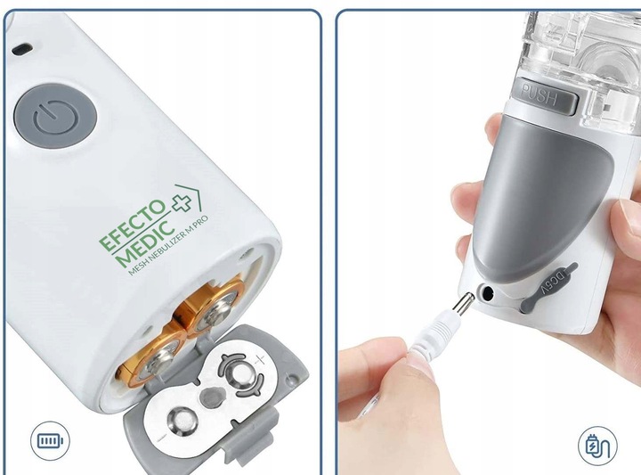 INHALATOR NEBULIZATOR Siateczkowy DLA DZIECI DOROSŁYCH przenośny CICHY MPRO