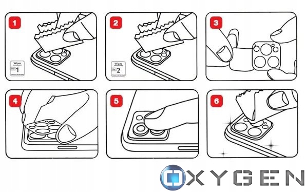 OXYGEN Oryginalne Szkło 9H na APARAT kamerę do Realme 12 PRO 5G /12 PRO+ 5G