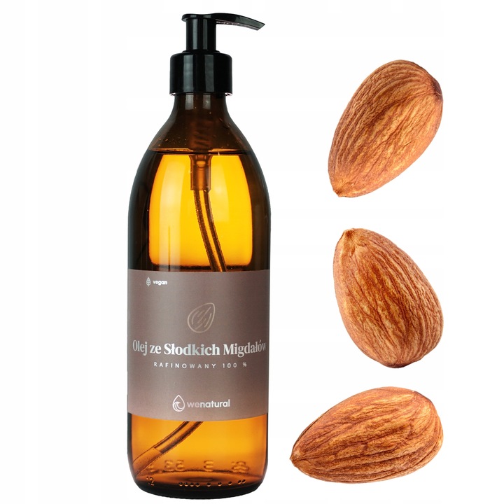 Olej ze Słodkich Migdałów Rafinowany 500ml Wenatural do kosmetyków,