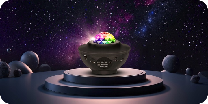 LAMPKA NOCNA KOSMOS PROJEKTOR GWIAZD RZUTNIK GWIAZD NIEBA DLA DZIECI PILOT