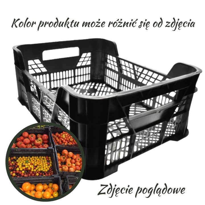 SKRZYNKA PLASTIKOWA NA WARZYWA OWOCE KWIATY GRZYBY