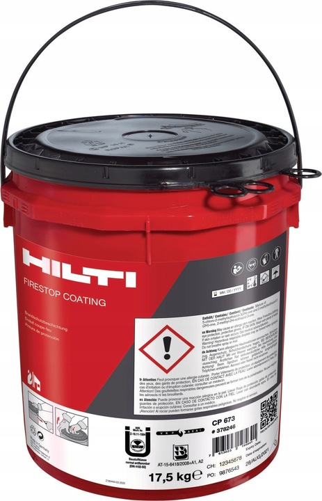 CP 673 Masa ogniochronna Hilti Biała 2kg